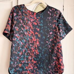 Halston Heritage Vibrant Patterned Blouse